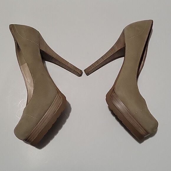 Fendi Suede Nubuck Stilleto Platform Pumps SZ 40 - Picture 10 of 14